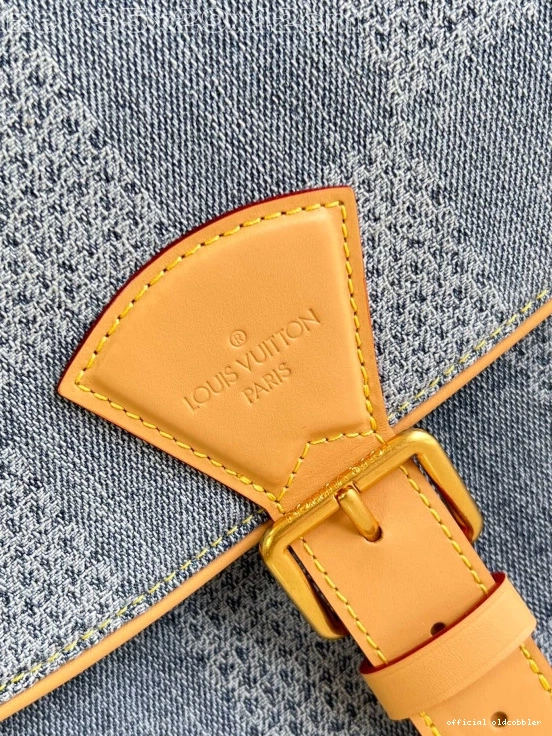 Official oldcobbler Montsouris VUITTON MM LOUIS Messenger 0710